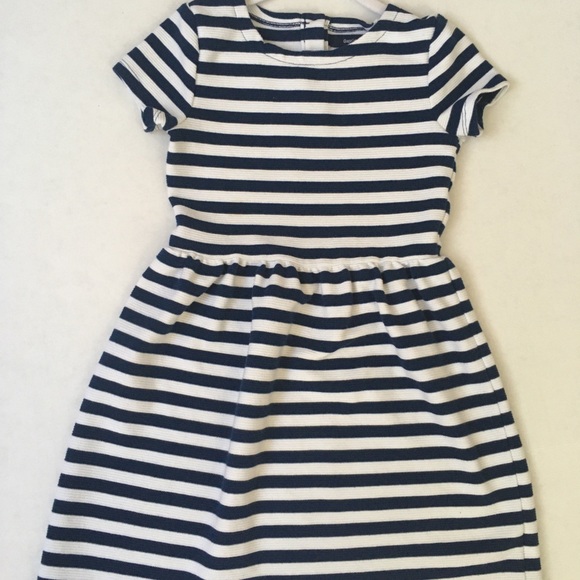 gap blue and white striped dress